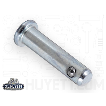 G.L. Huyett Clevis Pin Cotterless 1/4 x 2 LCS ZC CLPCZ-0250-2000